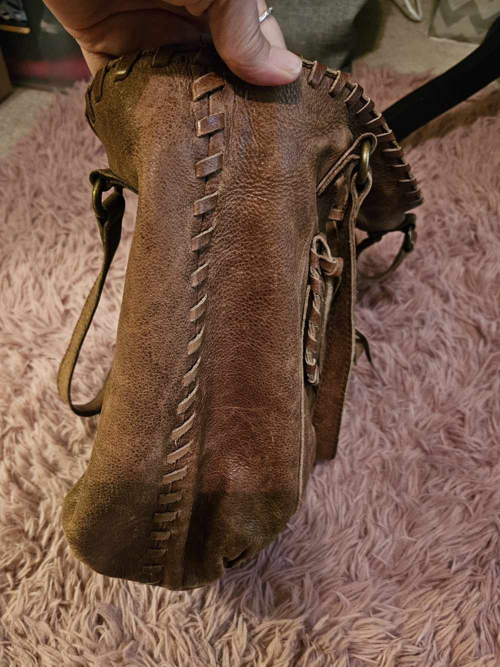 Lucky Brand✨️Vintage Boho Logan Tote-Distressed Brown - Picture 5 of 12